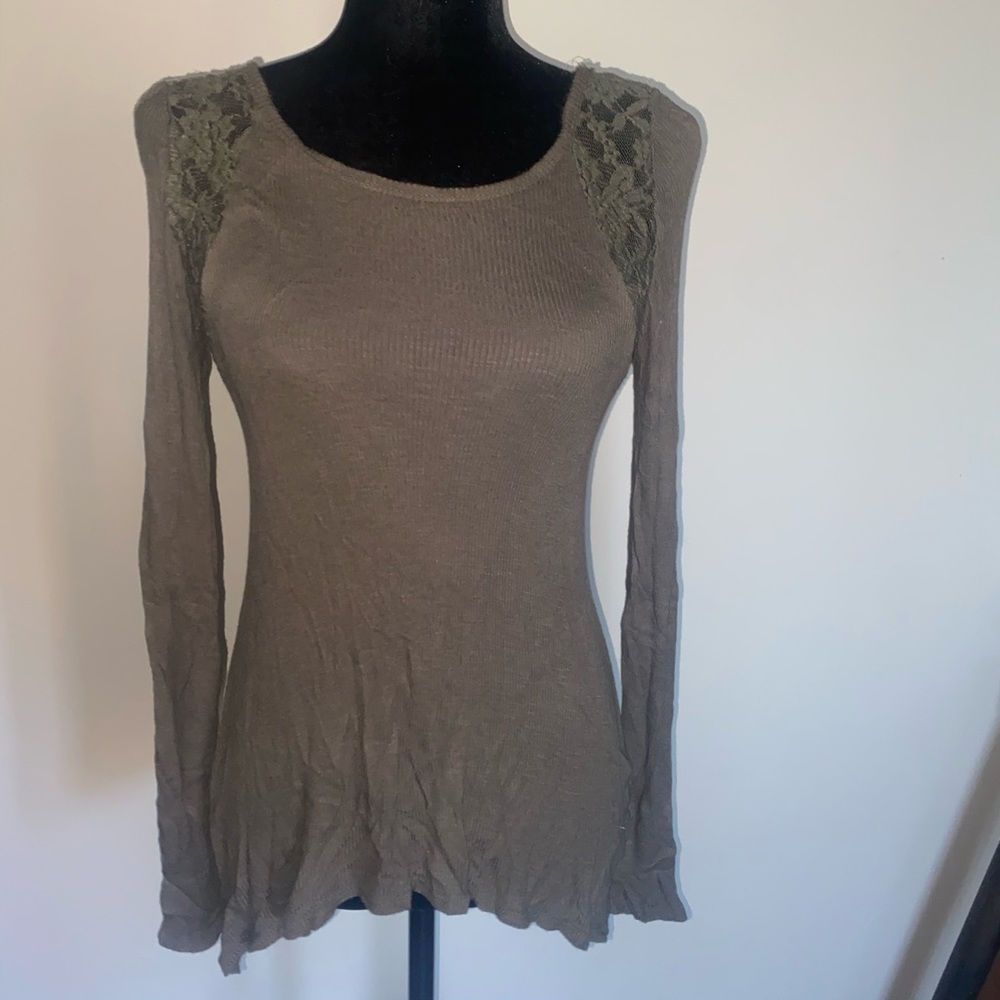 Olive green Hippe Rose shirt.